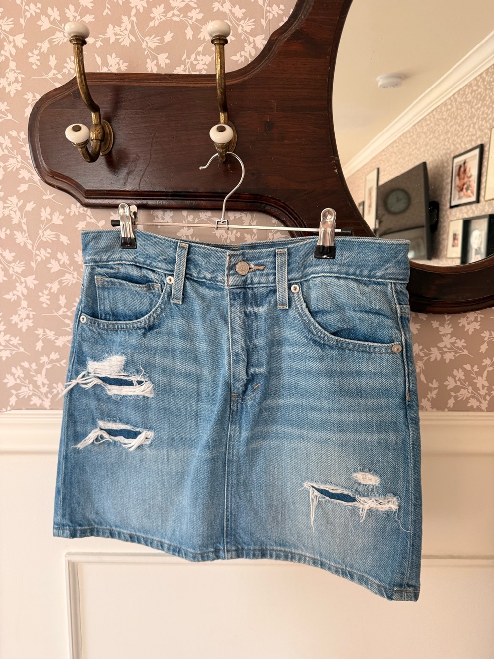 Madewell denim skirt
